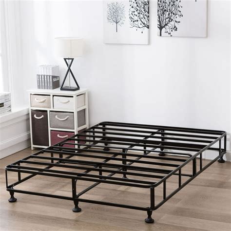 box-spring metal bed frame queen|queen mattress and box spring set clearance.